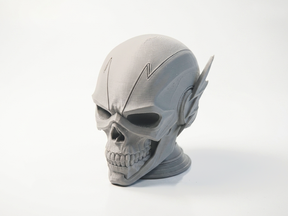 Flash Skull Sculpture Gothic Collectible 3D Printable