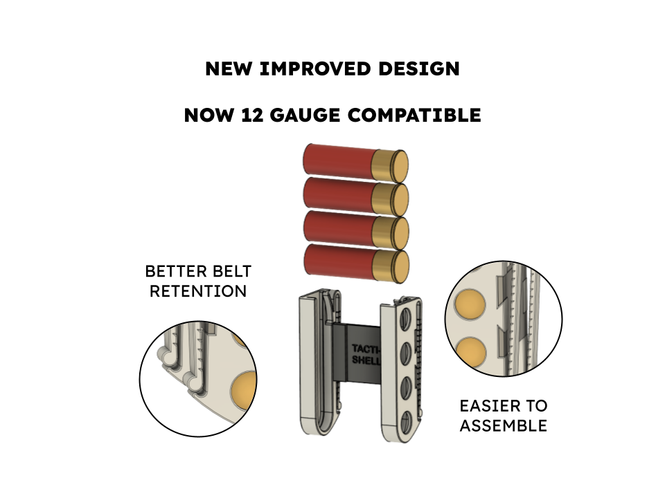 TACTI-SHELL Airsoft / 12ga Shotshell Holder
