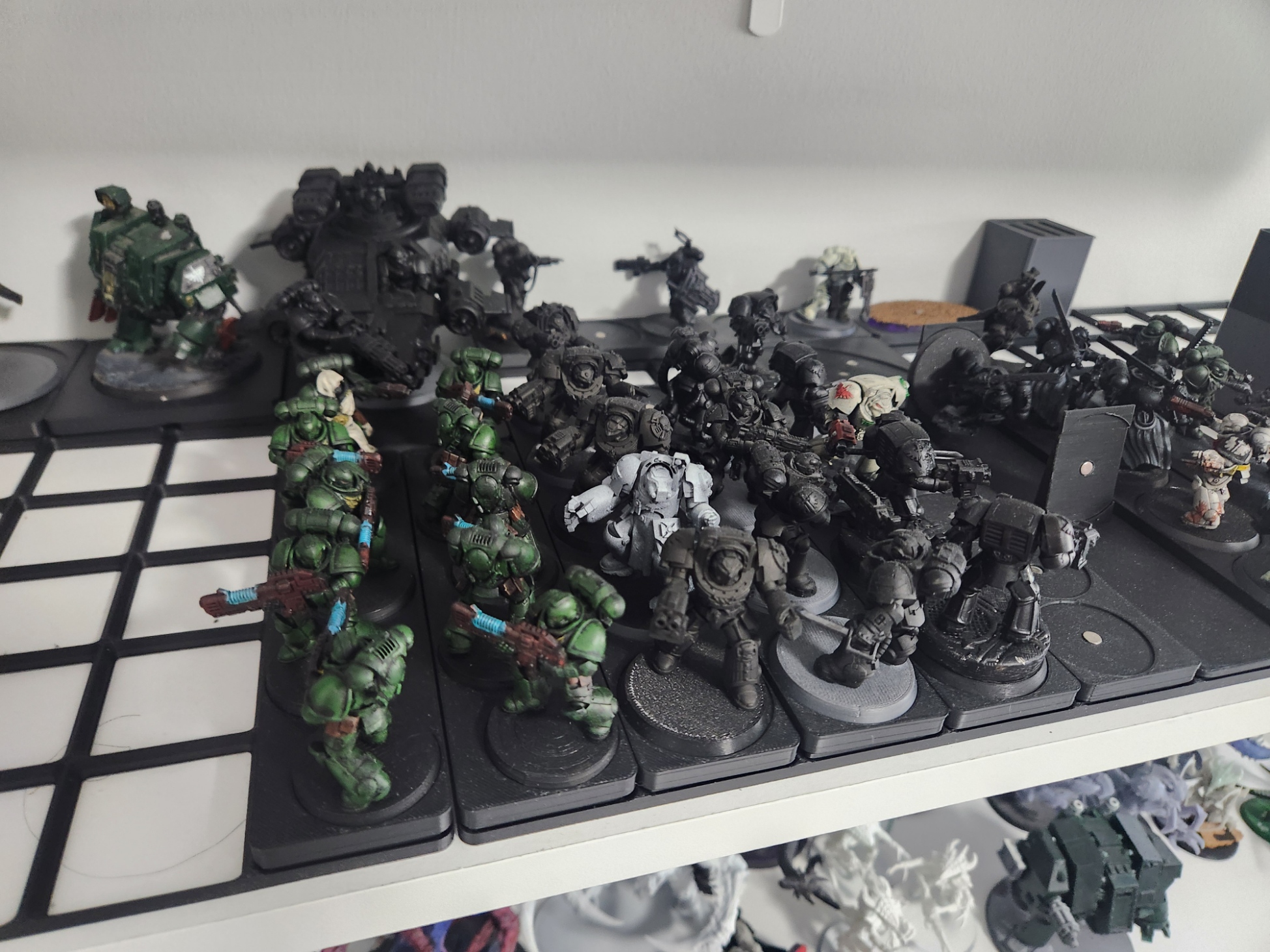 Gridfinity wargaming model storage
