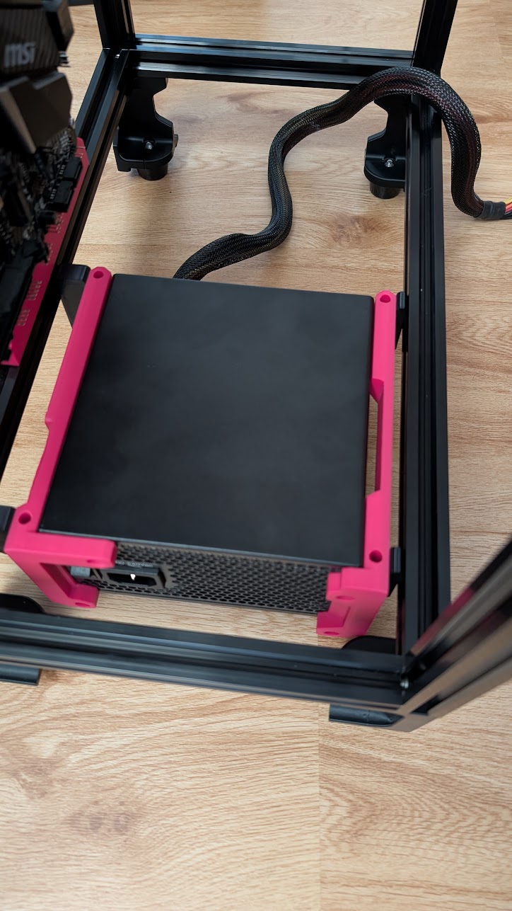 Voron V.PC - extended PSU mouting brackets