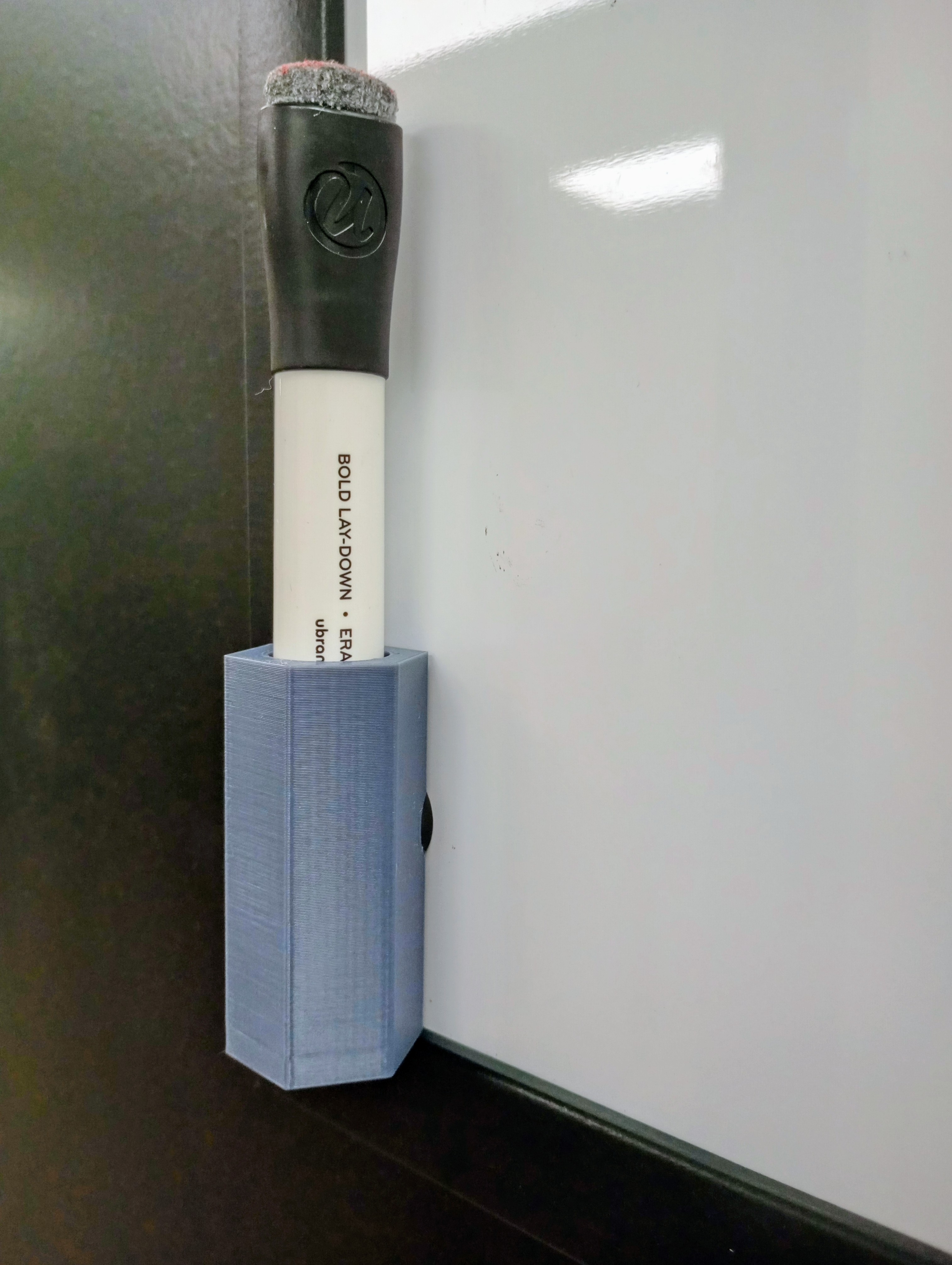 Magnetic Dry Erase White Board Marker Holder 3D model