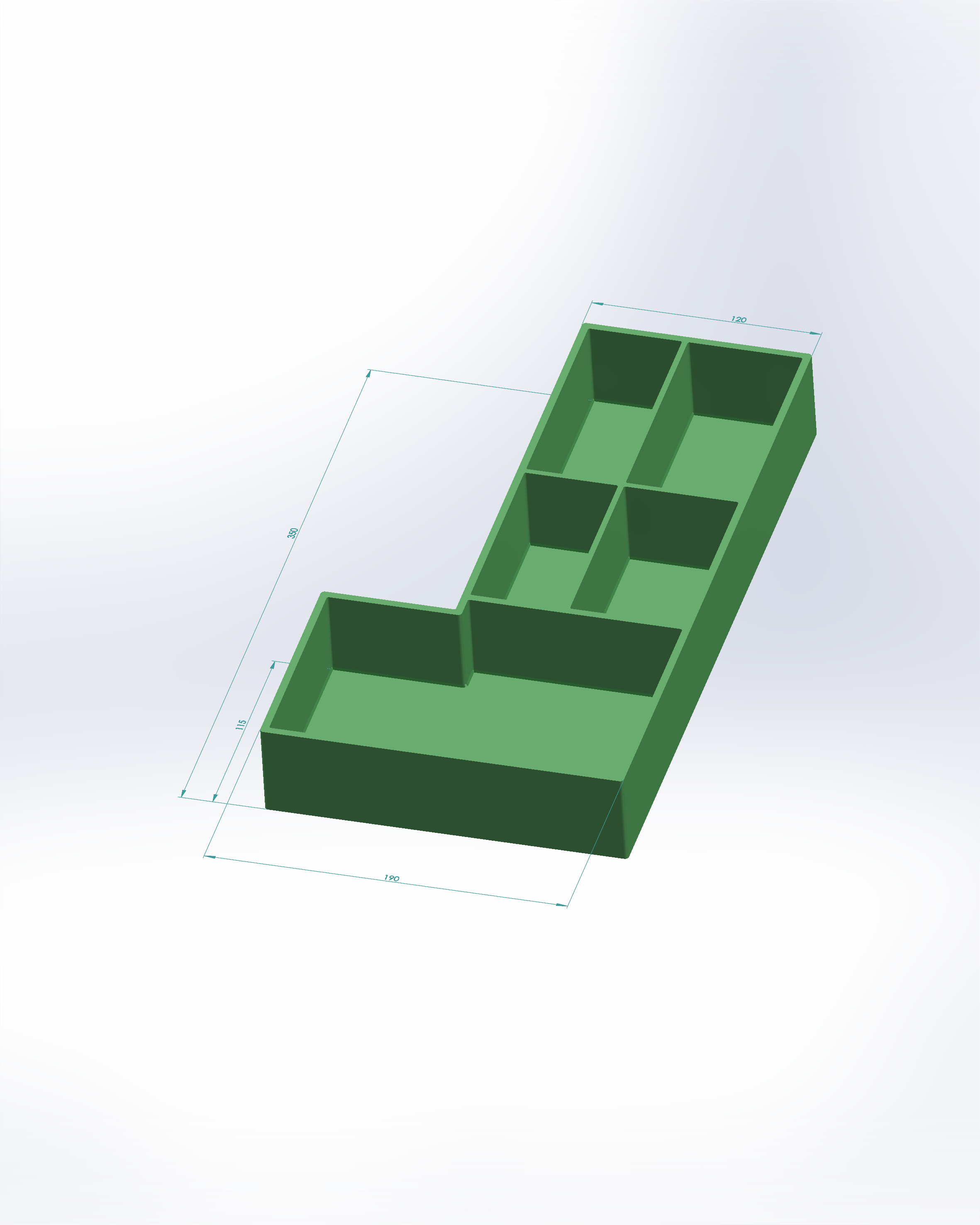 Miniatura 2 do modelo 3D Kitchen drawer organizer