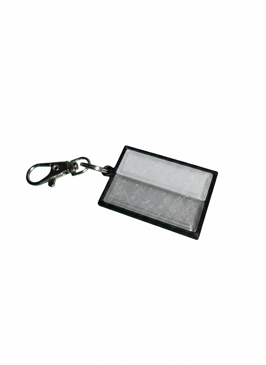 Flag keychain, for a one-color printer