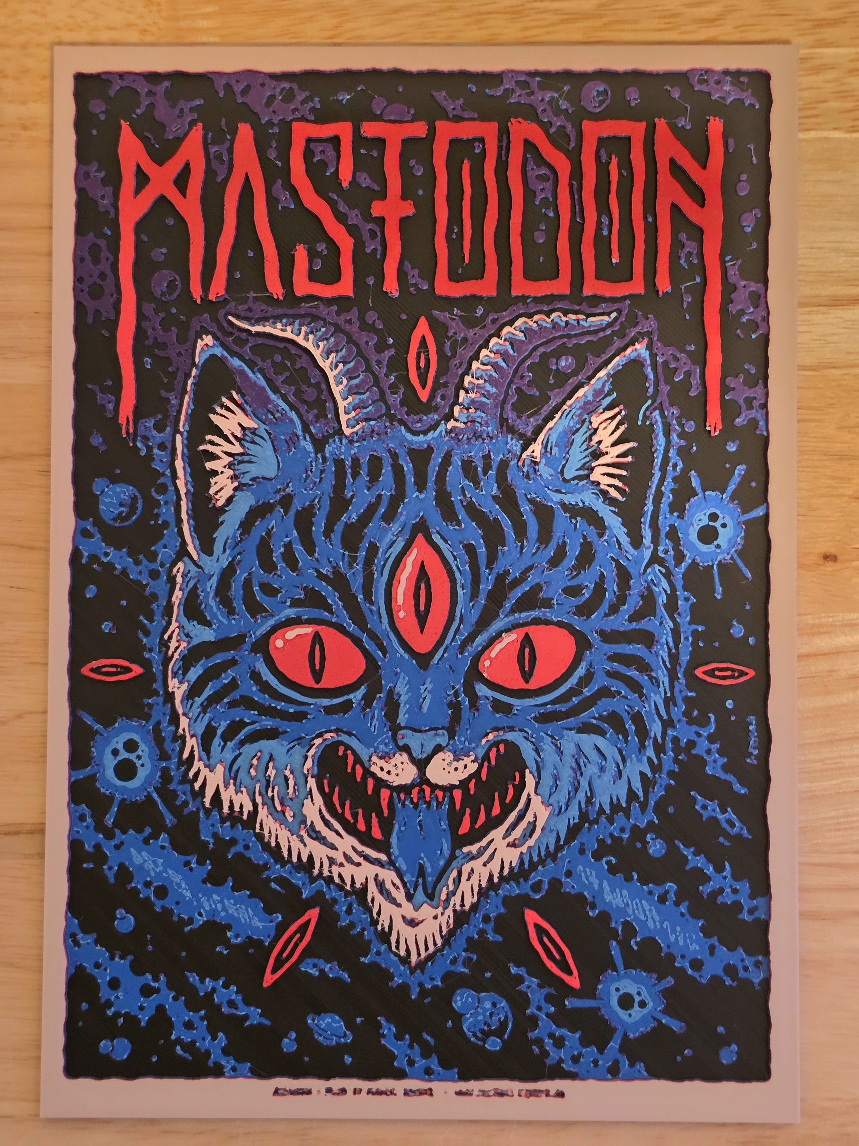 Mastodon Poster HueForge