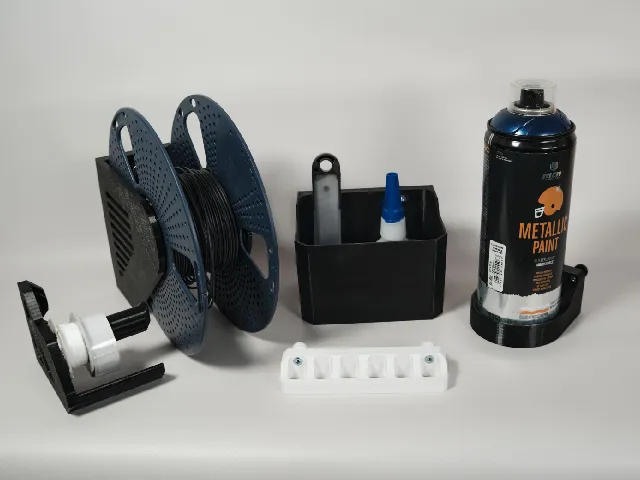 Modular Workshop & Desk Organizer Set / Filament Spool Holder & Spray Can Stand