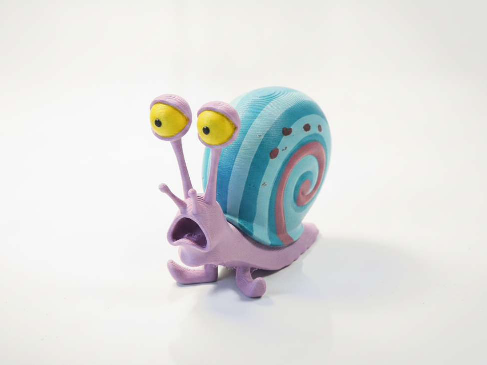 Gary the Snail Figurine Cartoon 3D Printable
