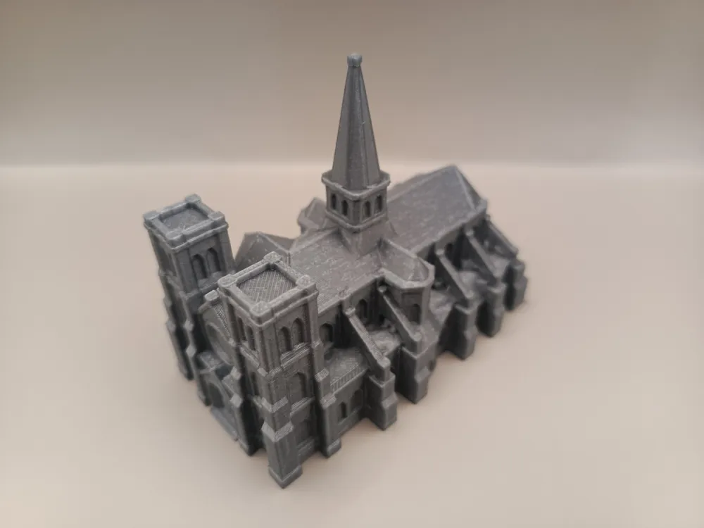 Miniatura 2 do modelo 3D Miniature Gothic Cathedral