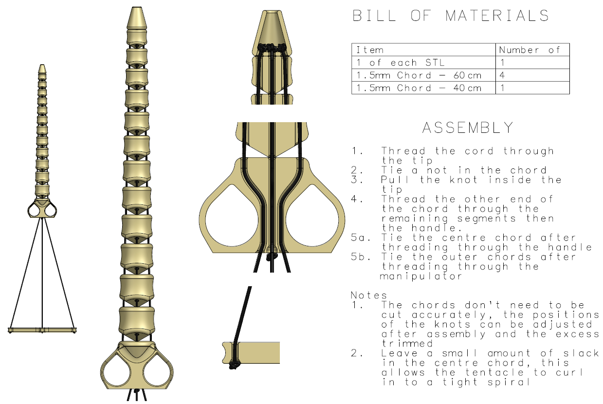 Cable Controlled Bone Tentacle — thumbnail 6
