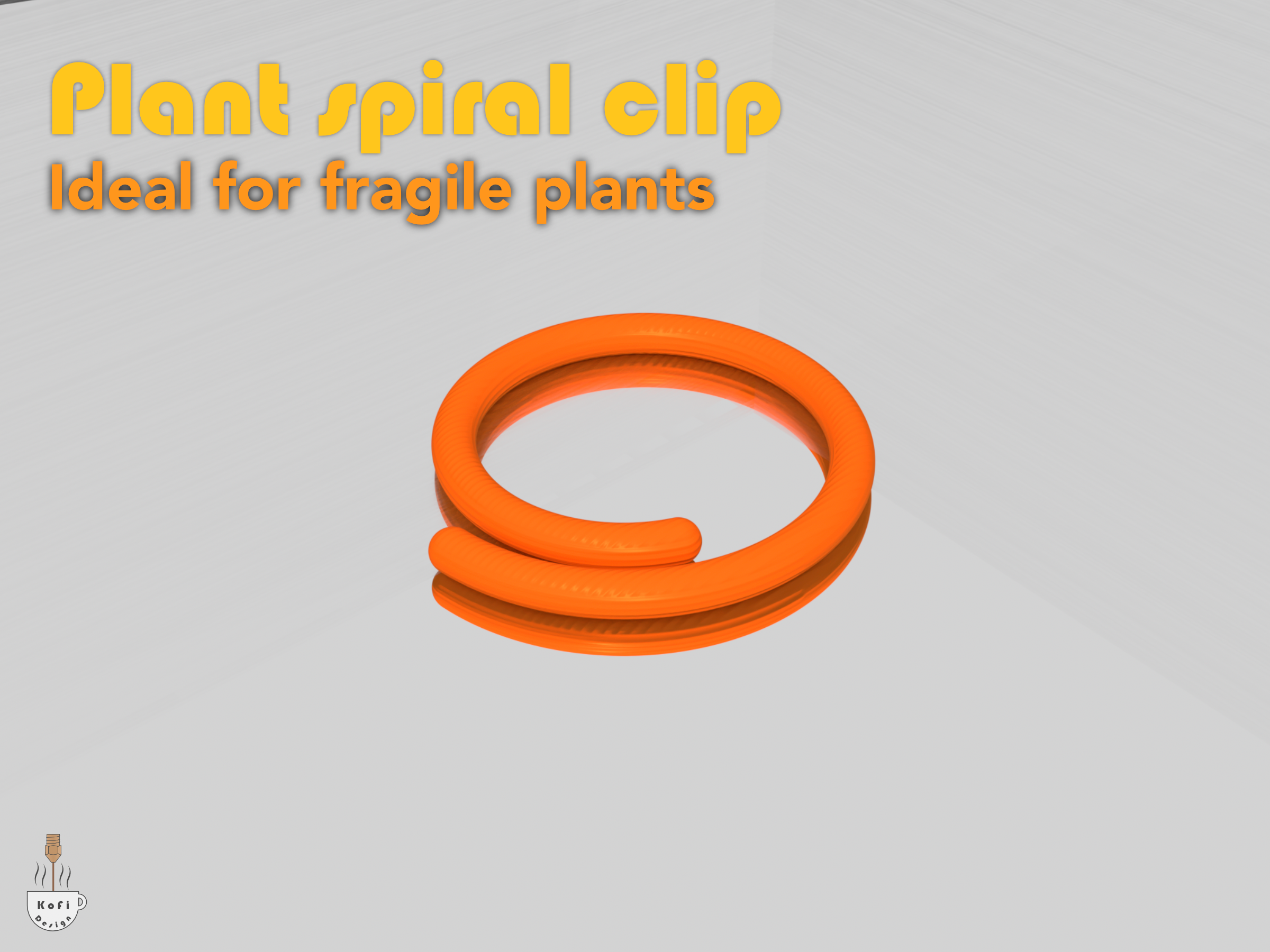 Plant spiral clip