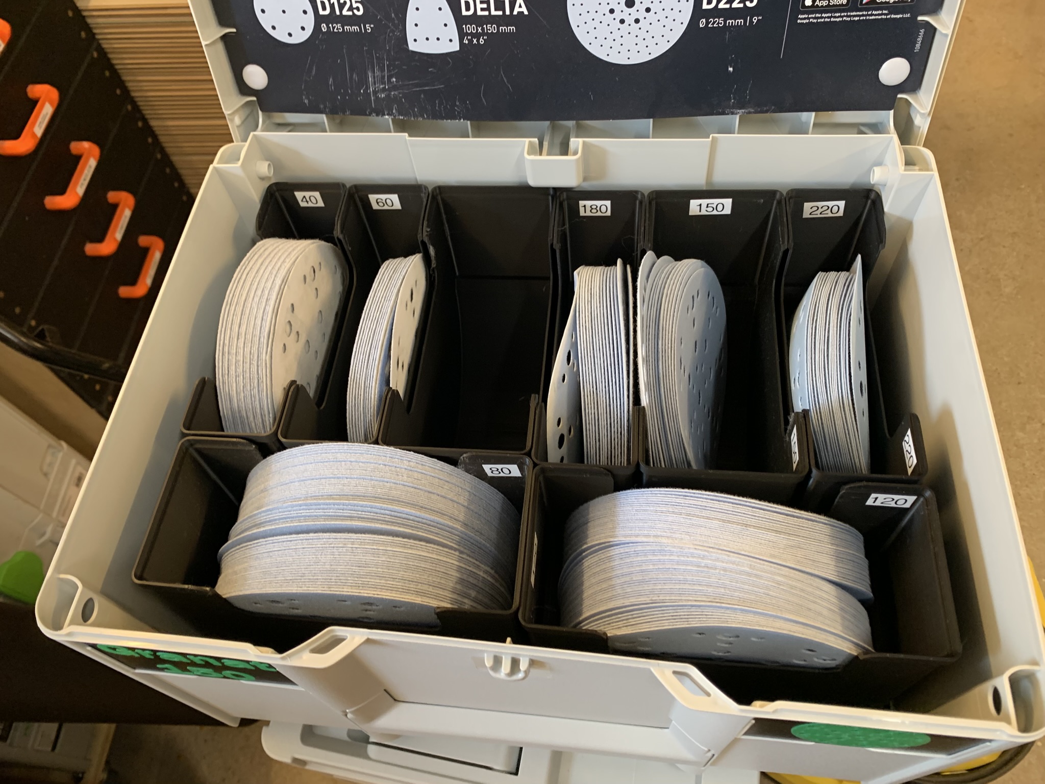 SYS3 237 150mm sandpaper inserts