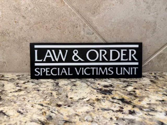 Law & Order SVU sign