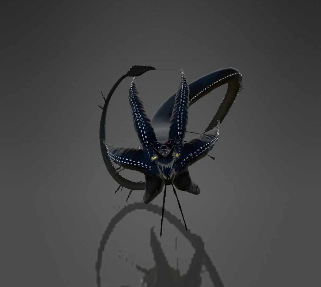 Subnautica Gargantuan Leviathan Model (Coiled / Swimming)