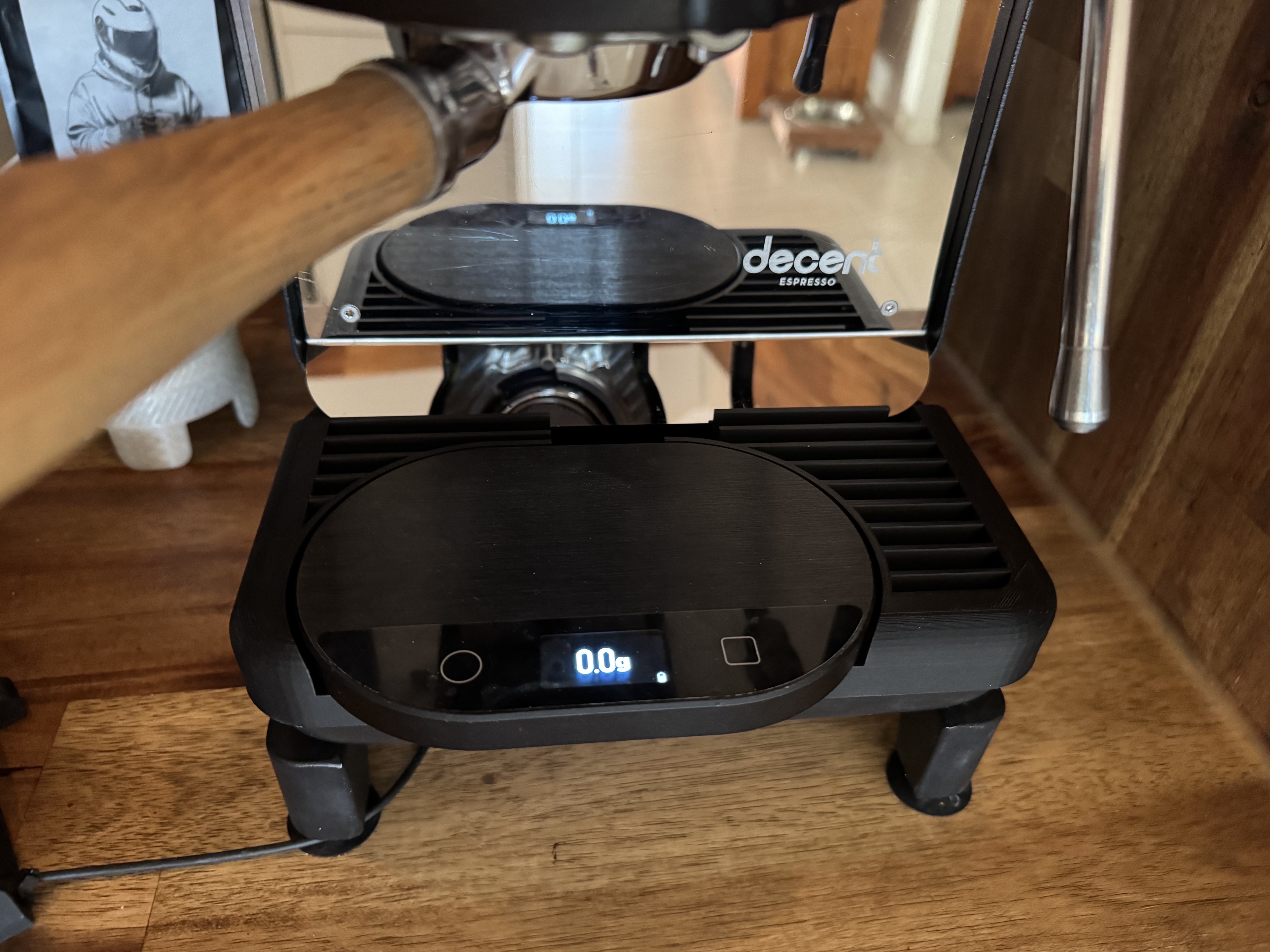 HDS holder for DE1 trip tray