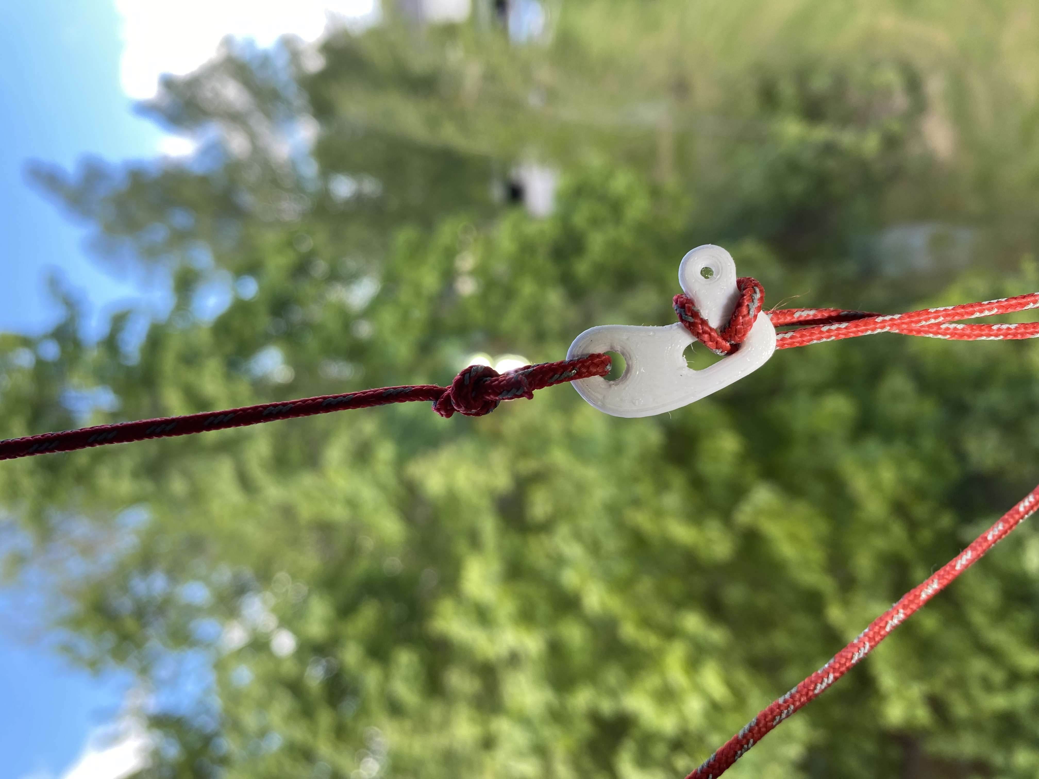 Rope tensioner, 2 mm rope