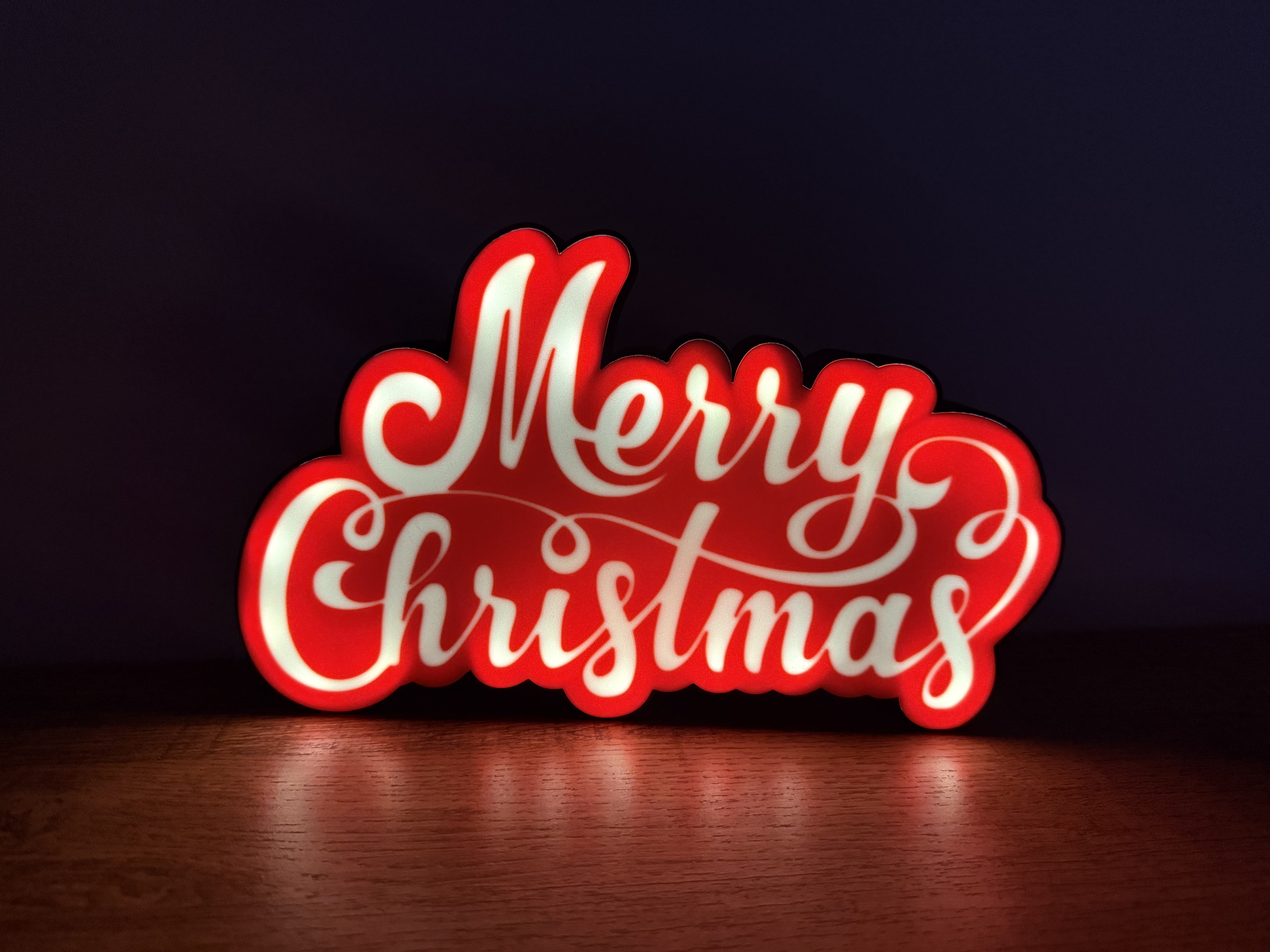 Merry Christmas light box