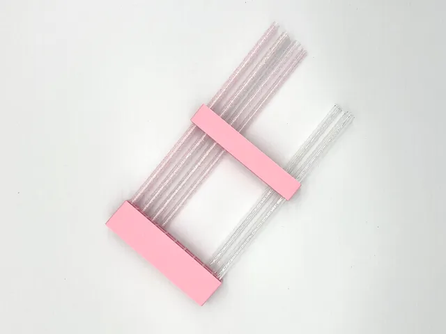 Glass Straw Holder for Kitchen Doors –Organizer for 20 Straws