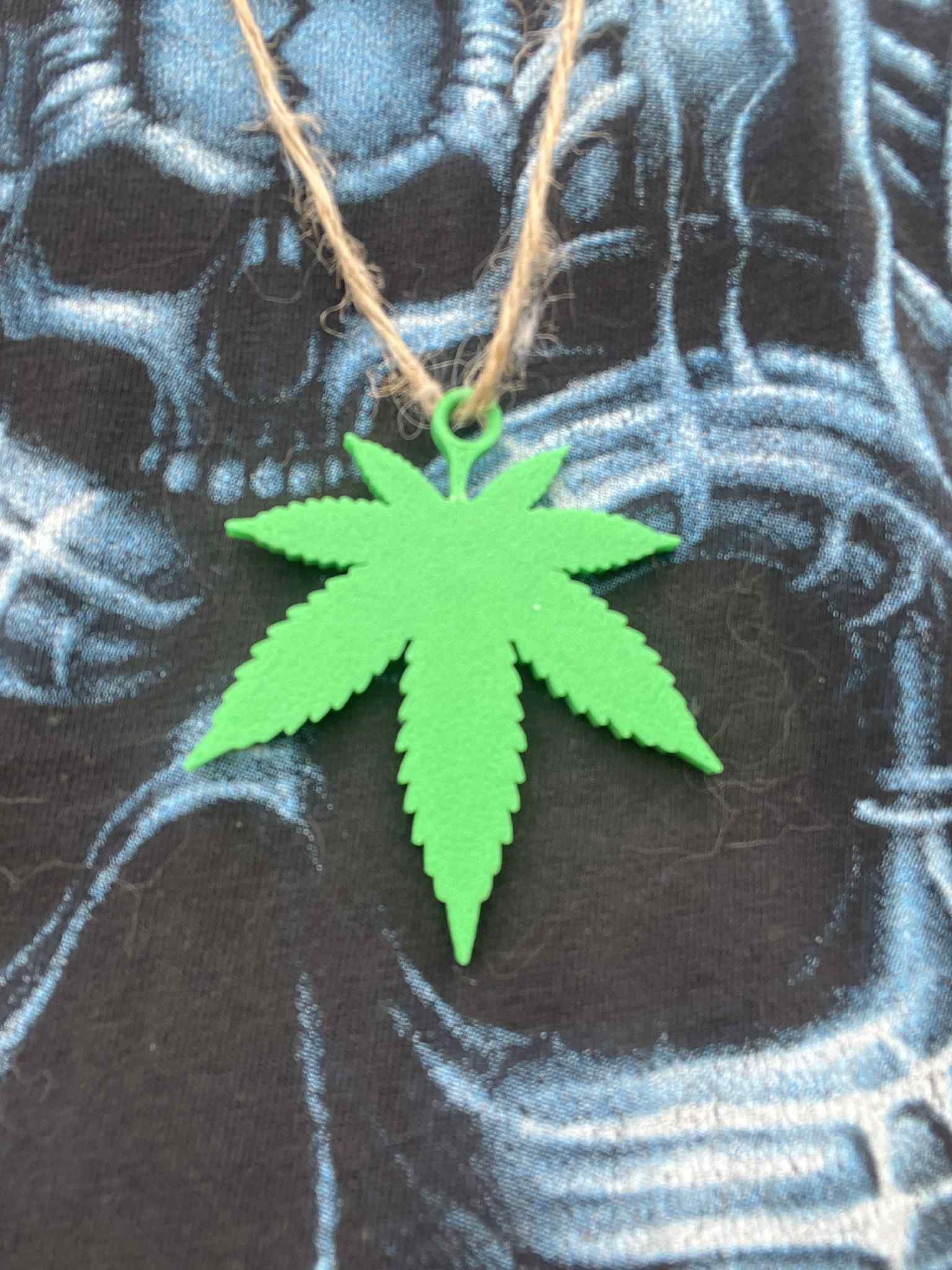 Cannabis pendant on the doorknob or around the neck