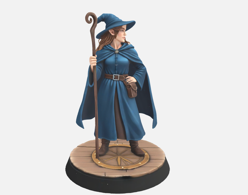 Female Elf Wizard - DnD Mini