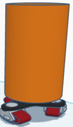 Becher mit räder
