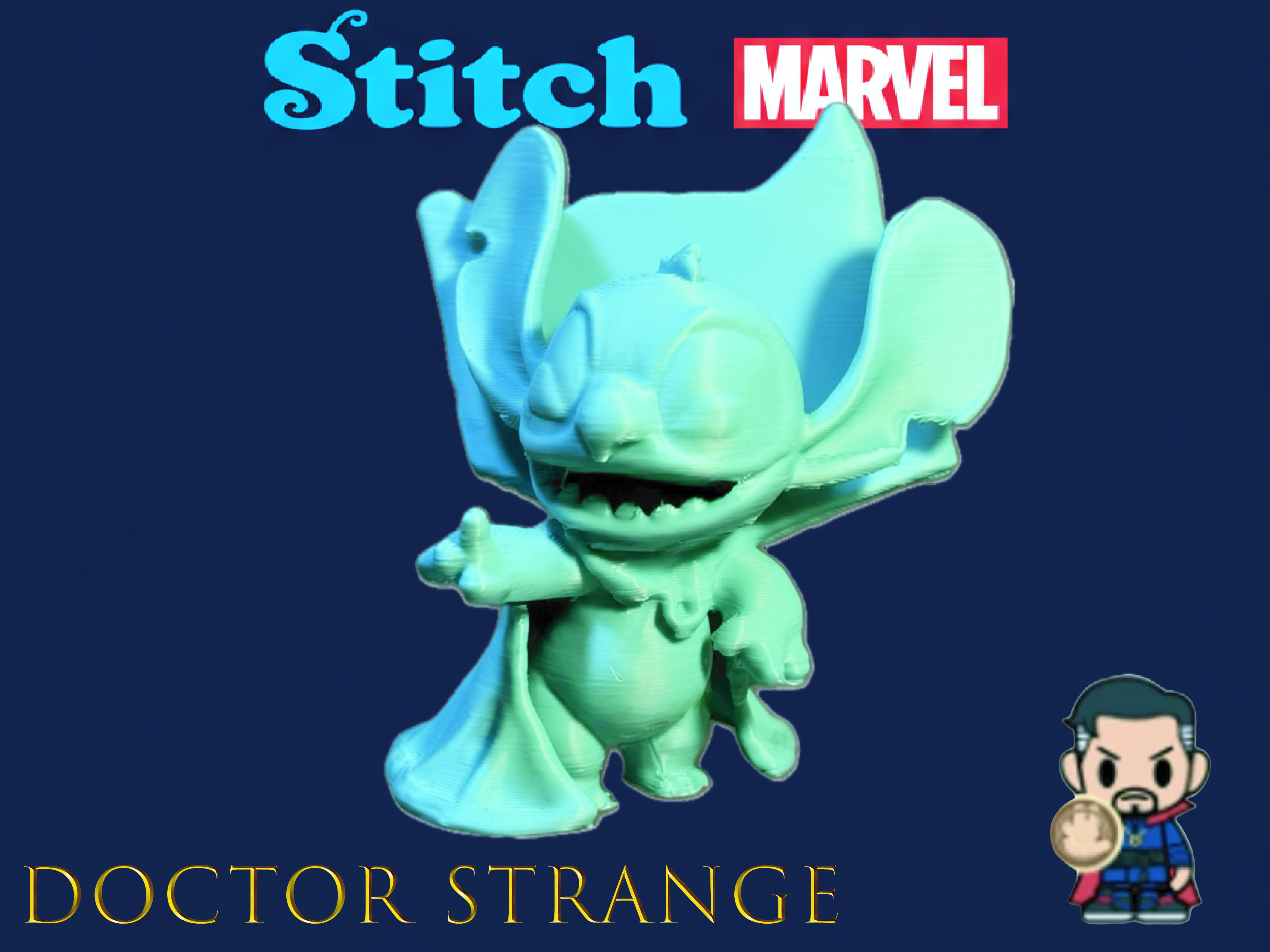 Stitch as Doctor Strange (Disney meets Marvel)