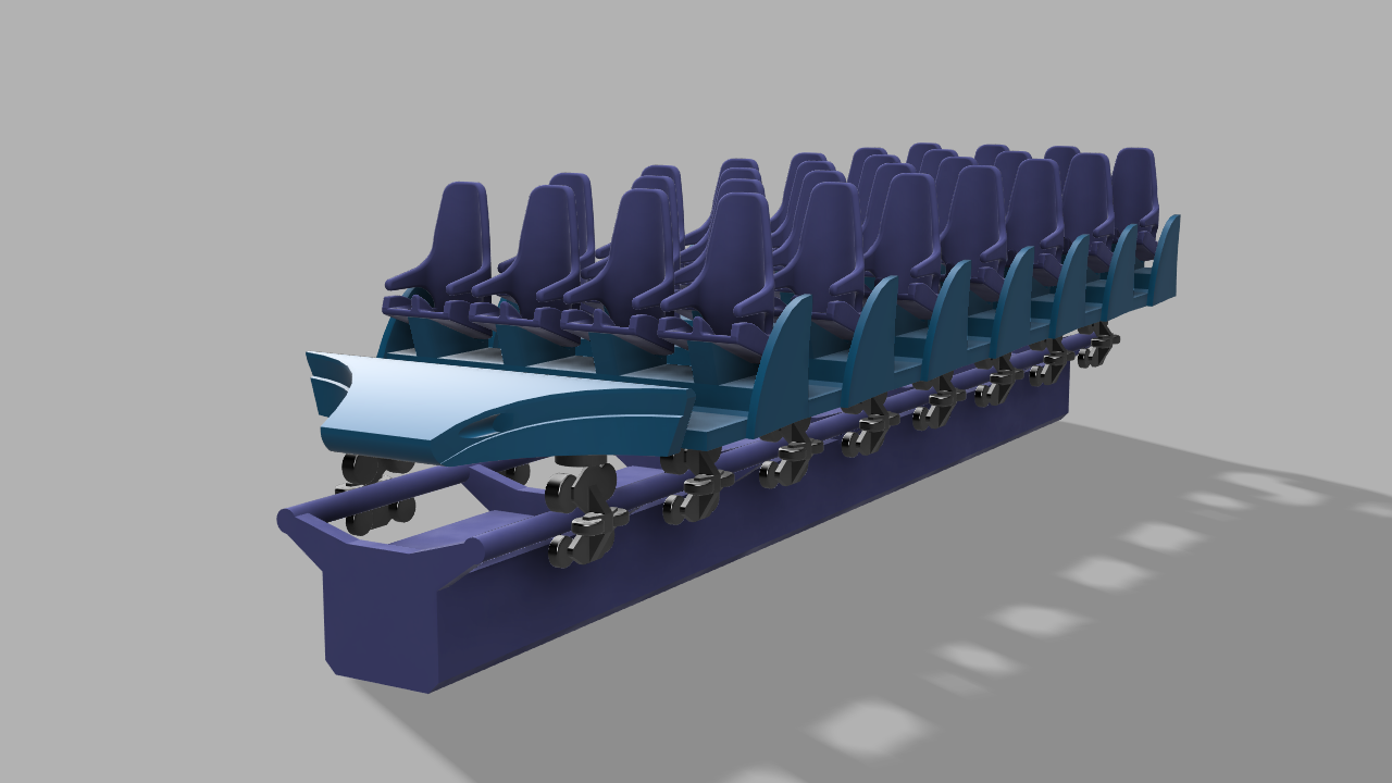 Mako Roller Coaster Train – SeaWorld