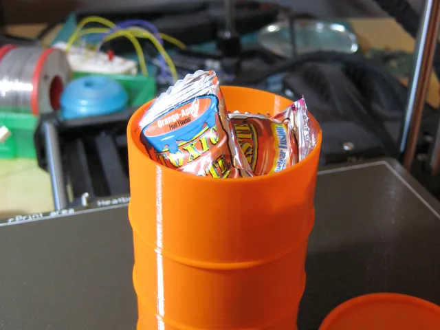 Toxic waste sweet holder barrel
