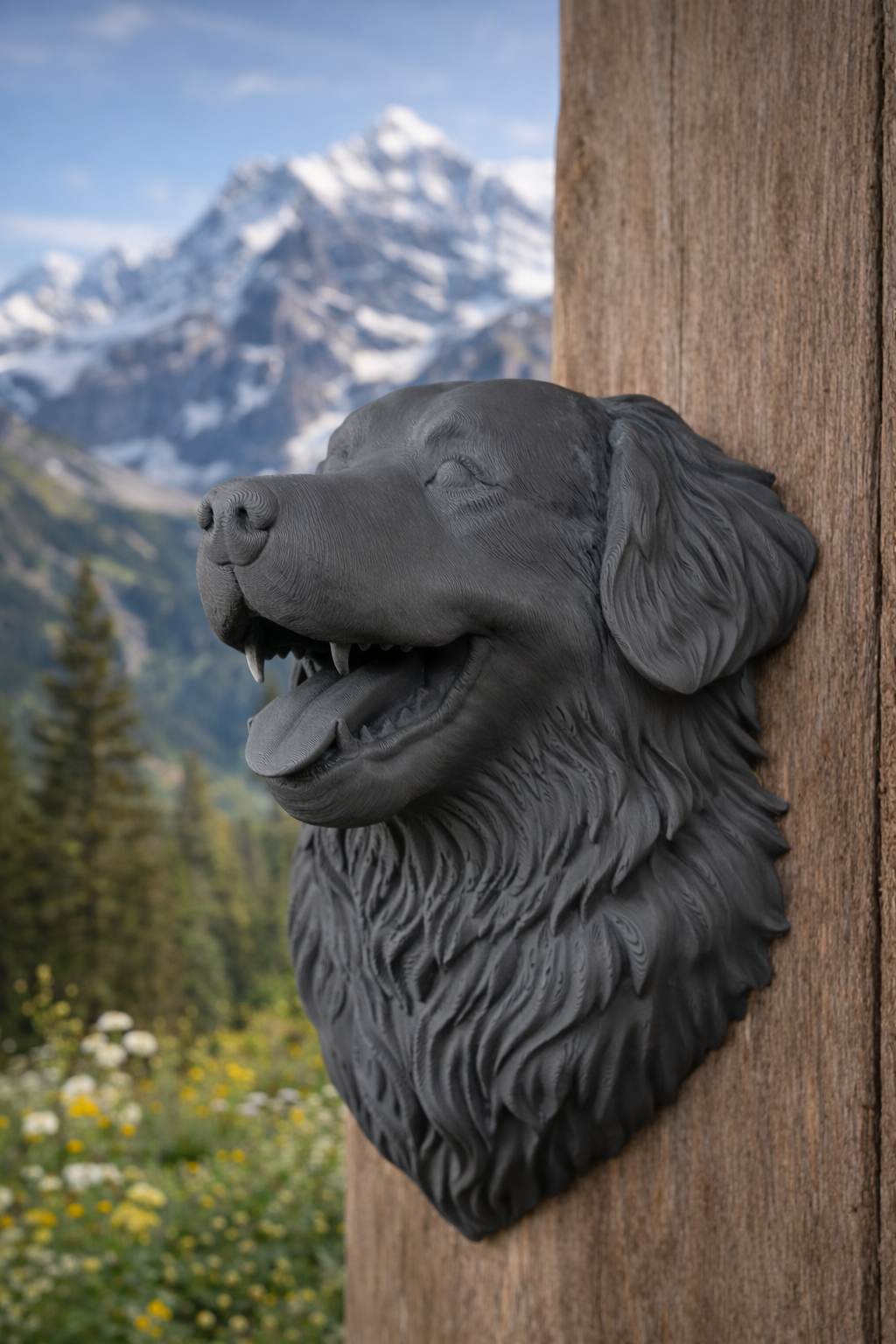Head of a Bernese Mountain Dog