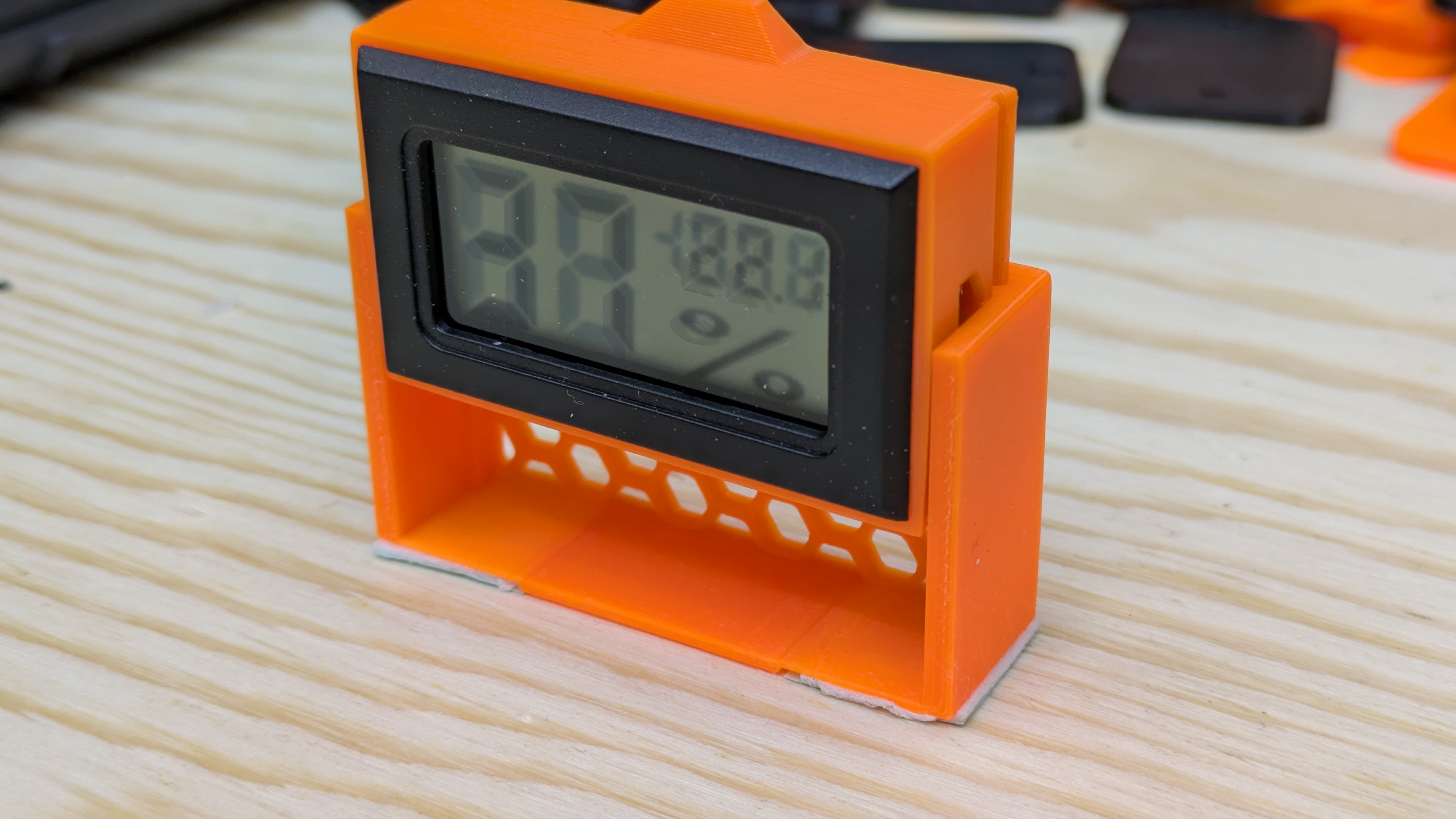 Humidity sensor mount with double-sided tape
