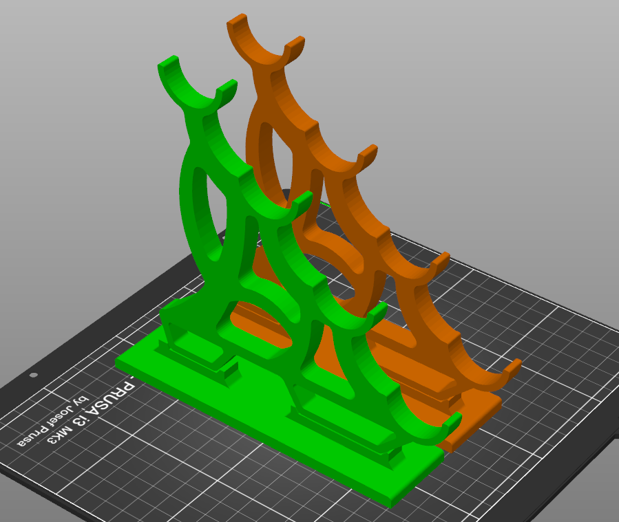 Wand Display Stand – 3D Model for Horizontally Showcasing 4 Presentation Wands