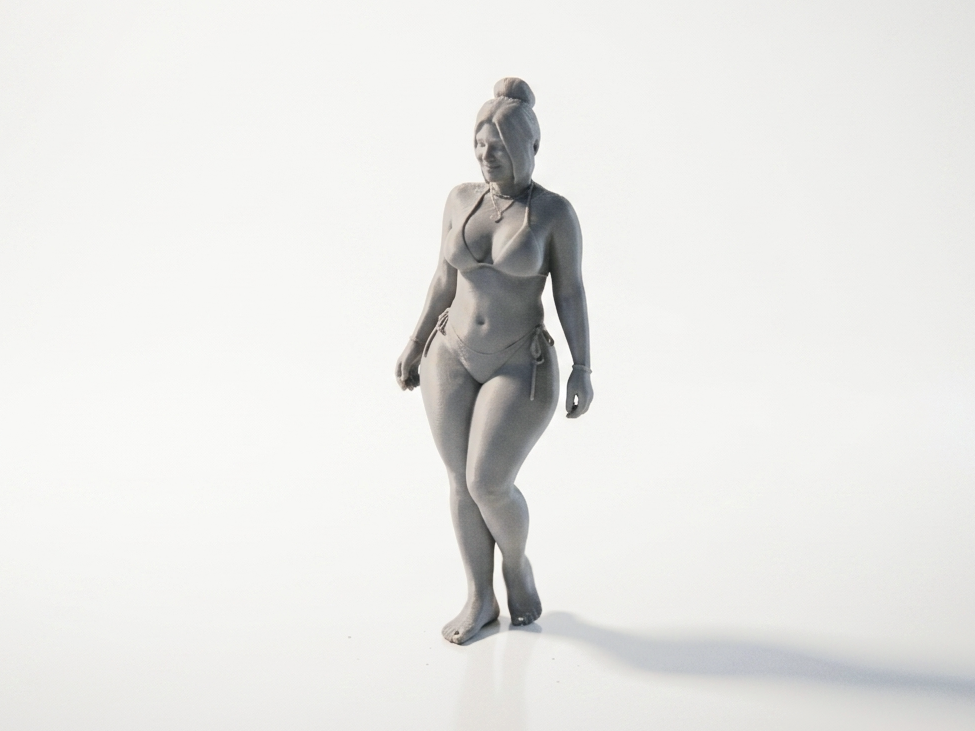 Curvy Woman Bikini Figure 3D Printable