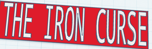 THE IRON CURSE nameplate