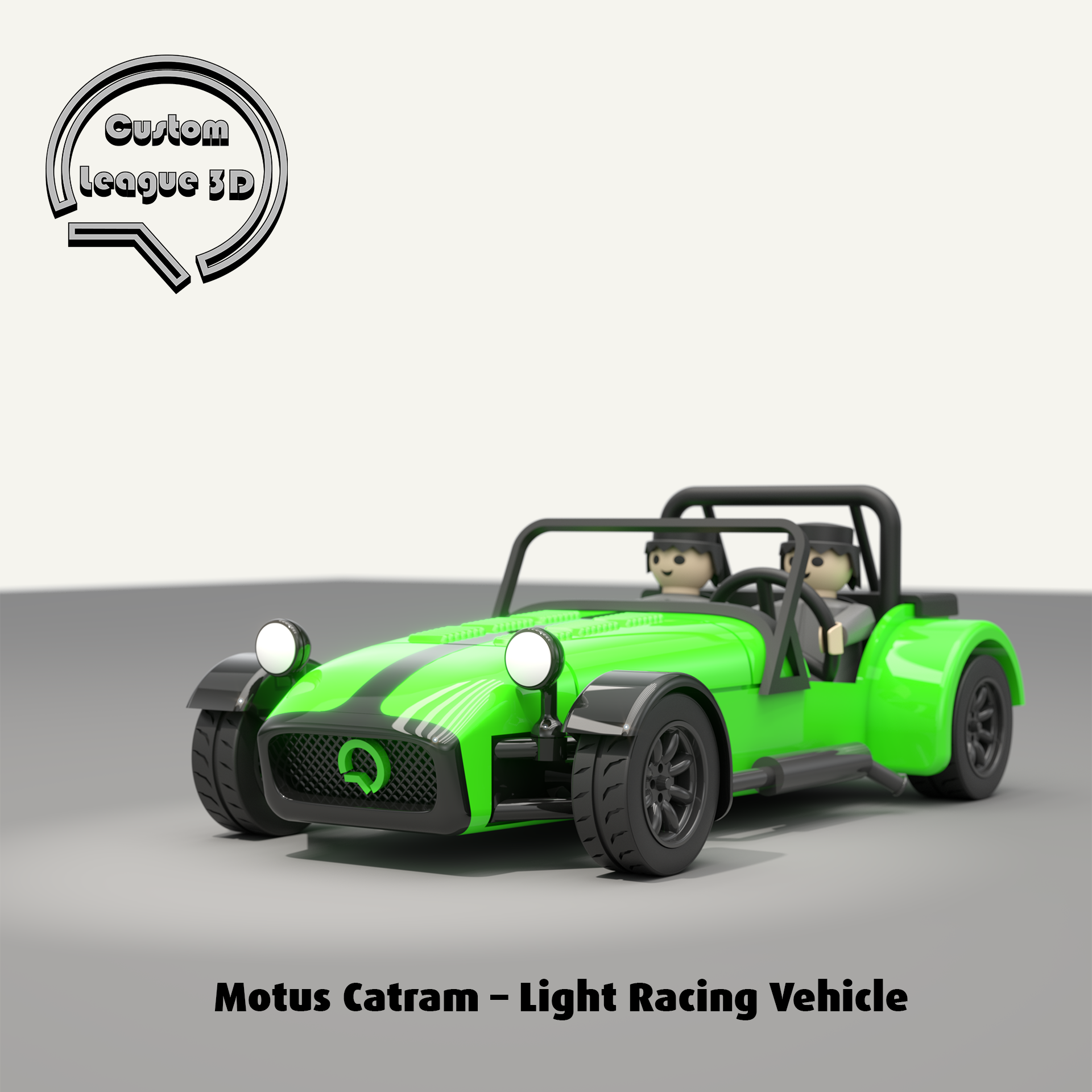 Motus Catram - Light Racing Vehicle - Klicky Compatible (~1:18 Scale)