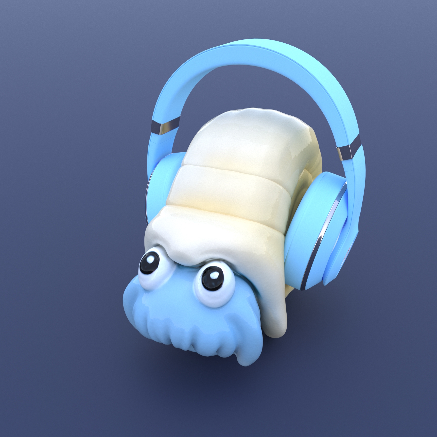 ℗138 Omanyte headphone stand Pokemon 3D model