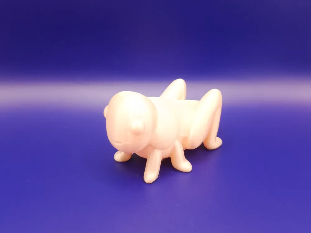 Smooth Chibi Locust Sculpture