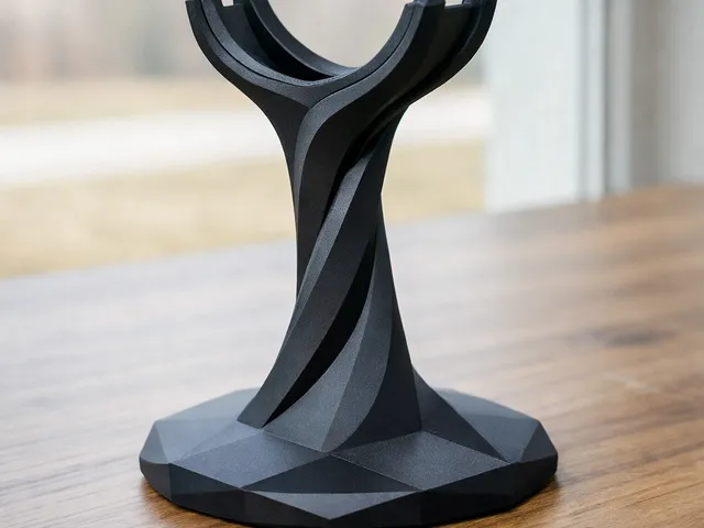 Twisted Helix Headphone Stand
