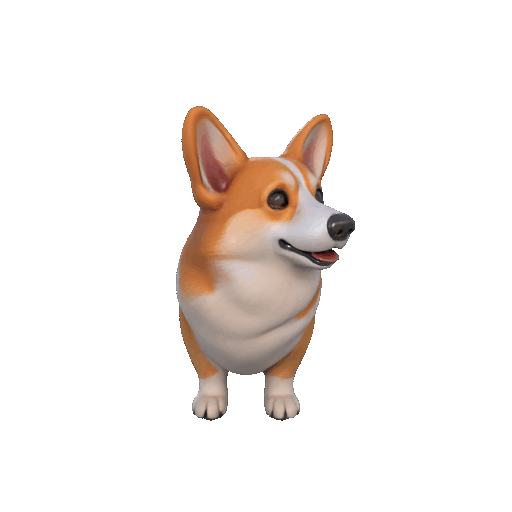 Pembroke Welsh Corgi Figurine – 3D Printable Cute Dog Model