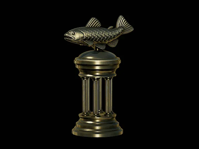 Cartoon Trout Trophy – Design 1