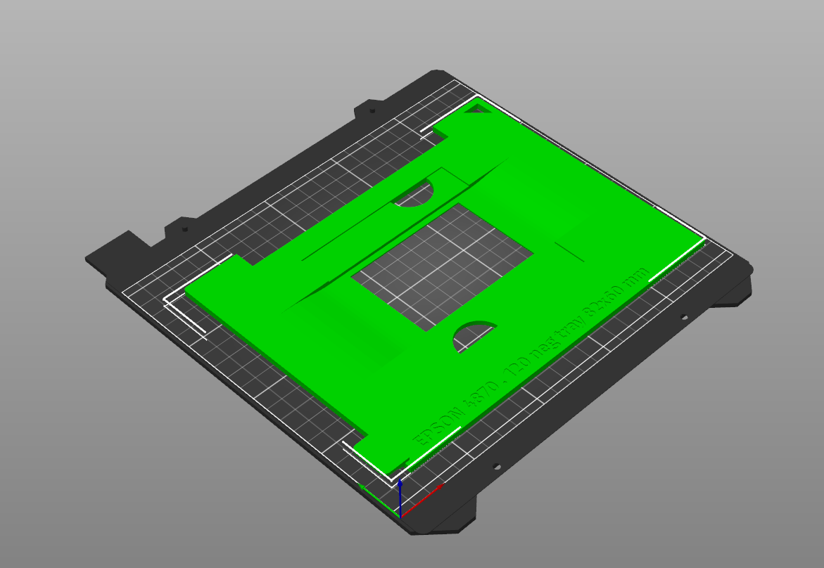 Plaques support pour scanner photo