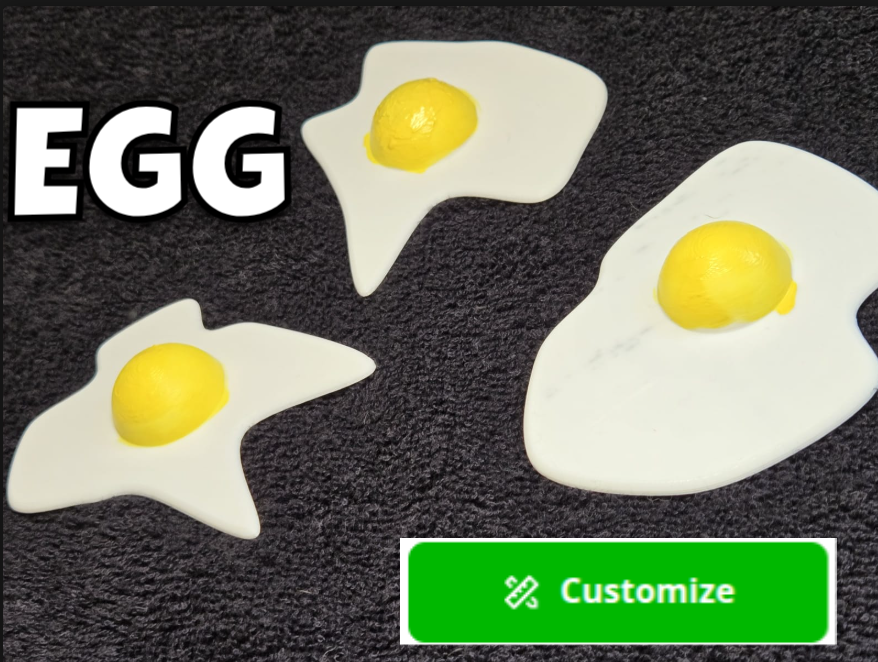 Fried Egg for Play Kitchen