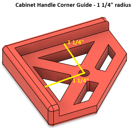 1 1/4 cabinet handle drilling guide