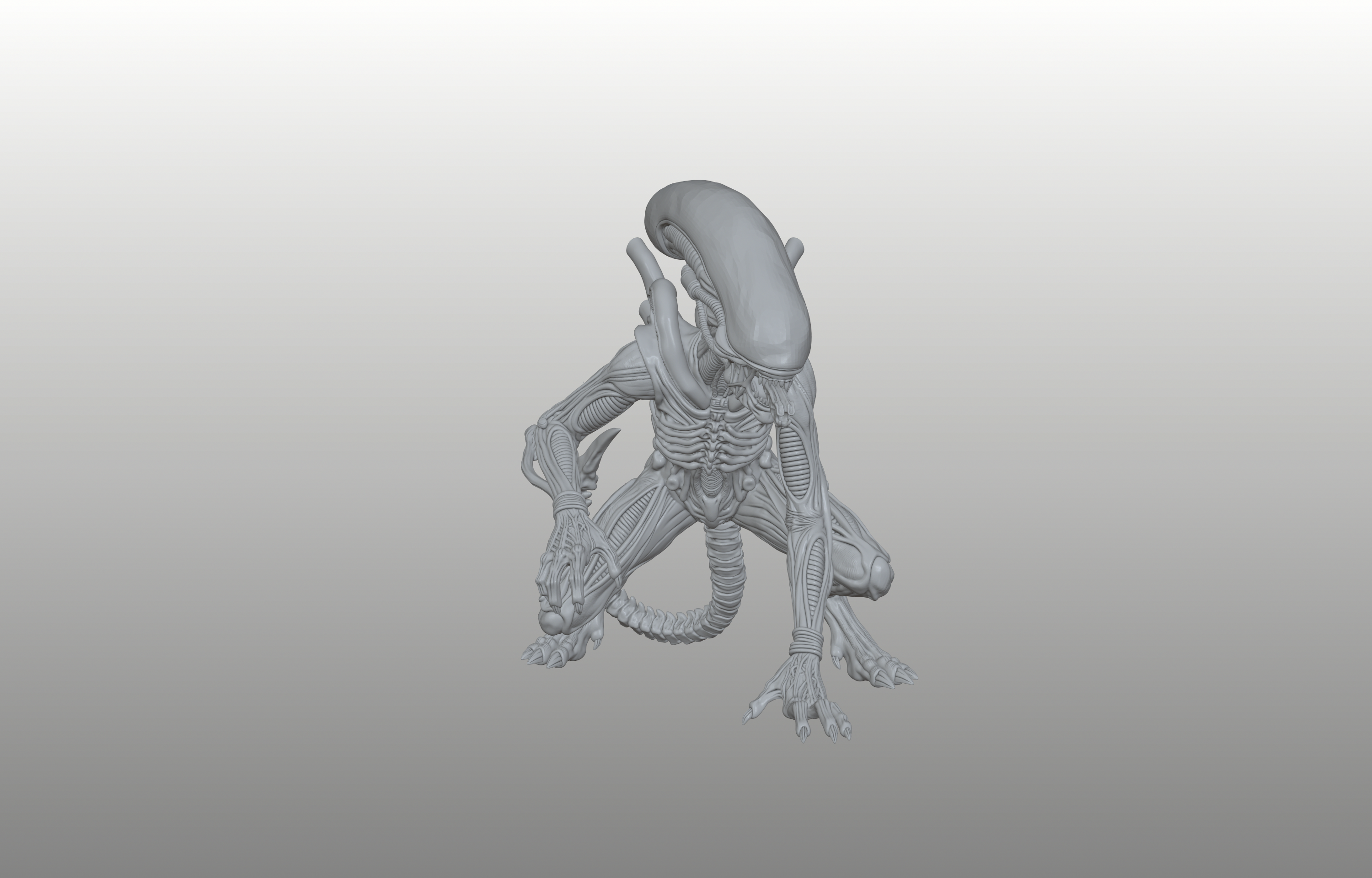 Xenomorphe - Star Stalker - Bio-Mechanical Predator - Pre-Supported