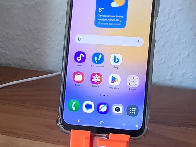 Smartphone Holder with 2D Characters & Cable Management