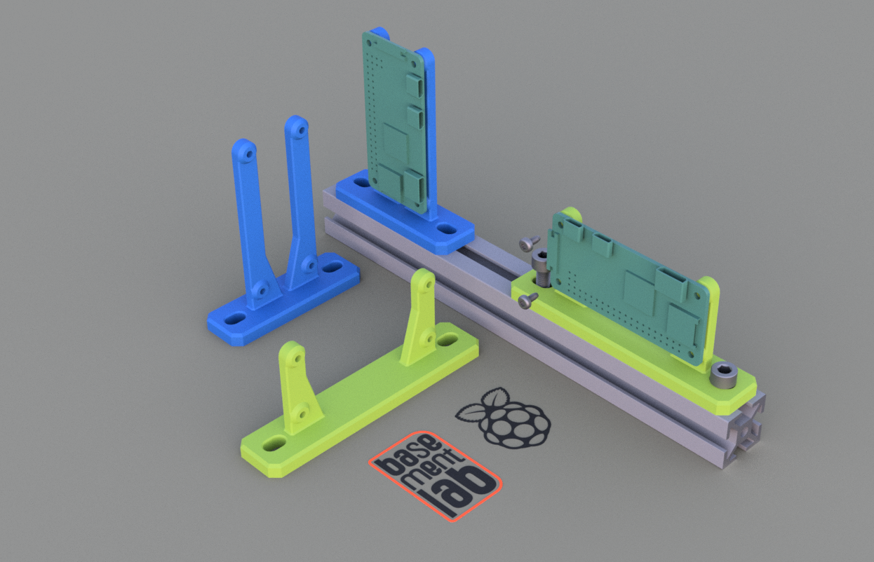 Raspberry Pi Zero W  Mounting Bracket Stand Alone / Cluster
