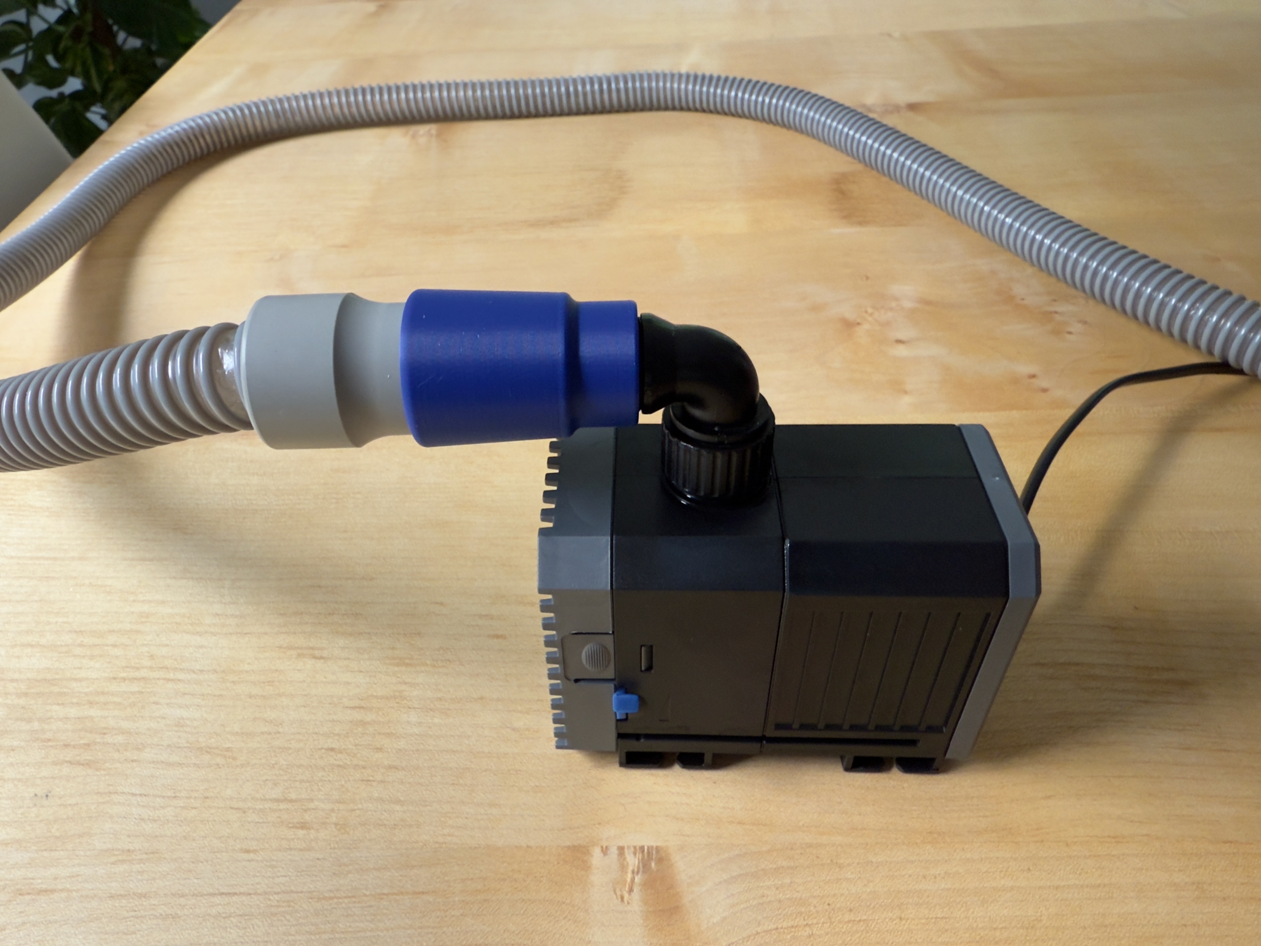 Adaptor for CPAP hose to Pumps with 1/2 BSP