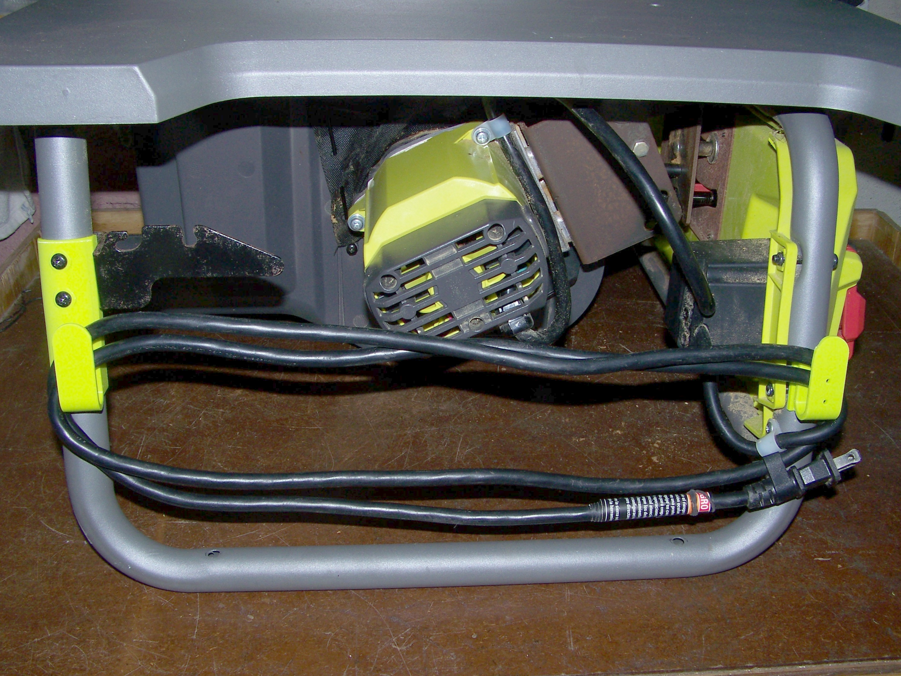 Ryobi RTS12T Power Cord Storage and Crank Handle Improvement