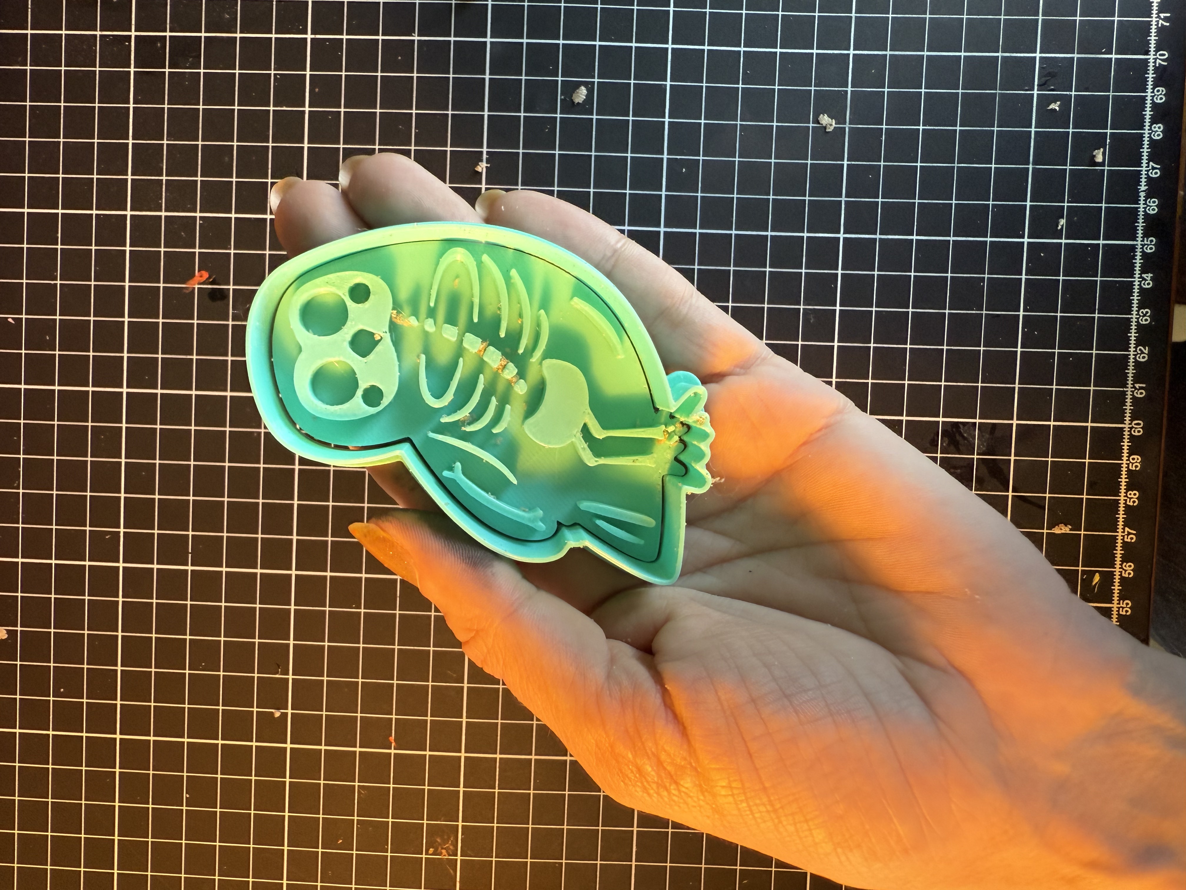 Miniatura 2 do modelo 3D Owl Skeleton Cookie Cutter
