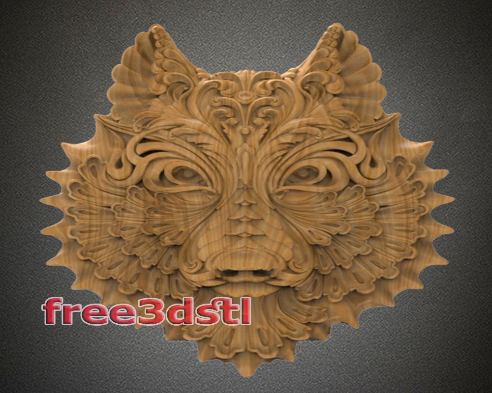 wolf 3D STL Model (FREE)