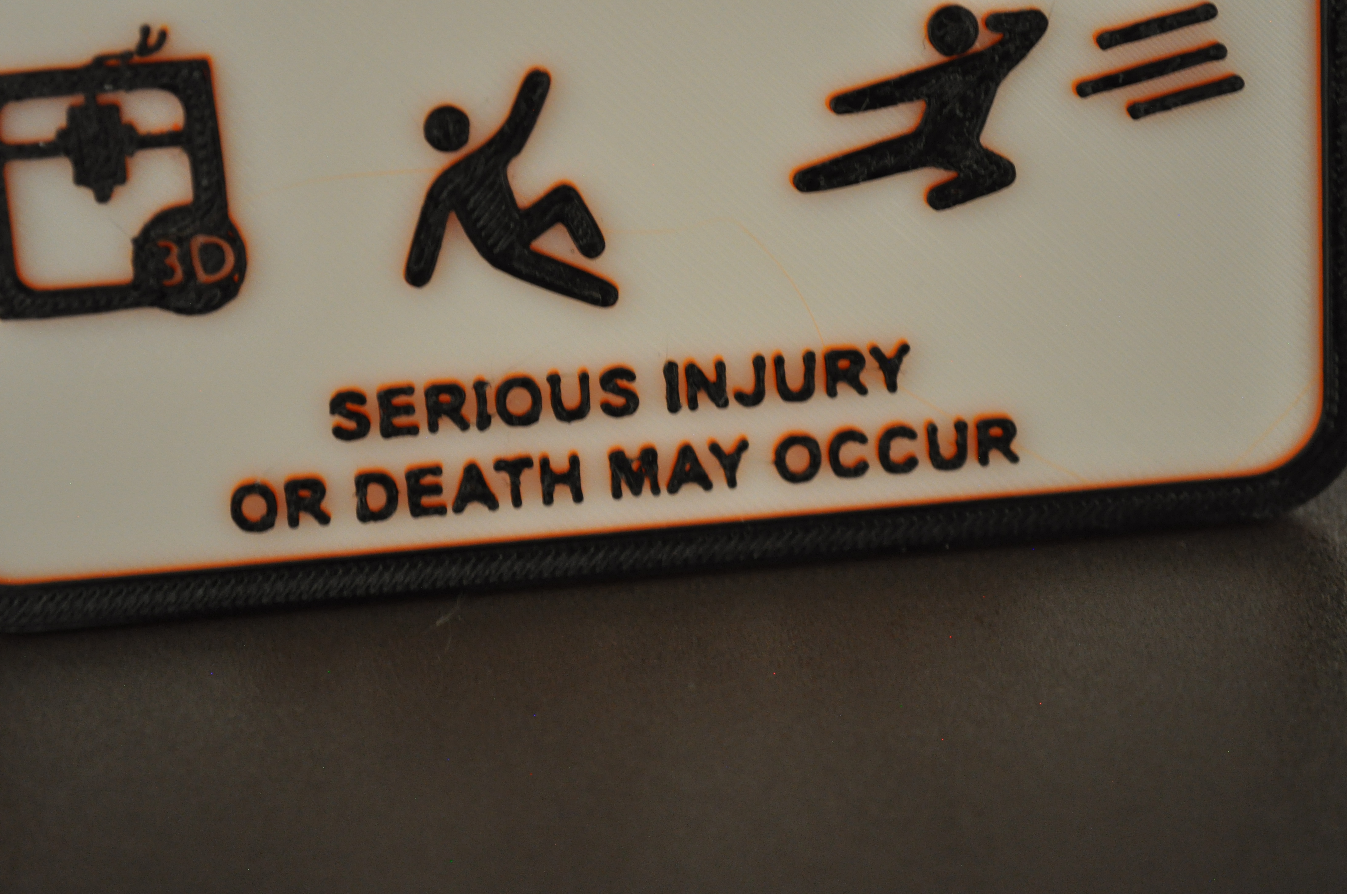Miniatura 9 do modelo 3D Do Not Touch! 3D Printer Warning Sign