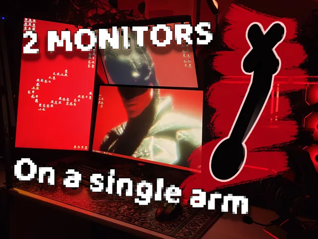 Monitor arm 2in1 vesa solution