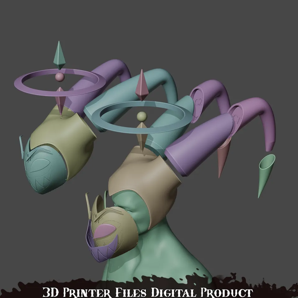 Adam Cosplay Helmet Hazbin Hotel by Krotek-inc | Download STL